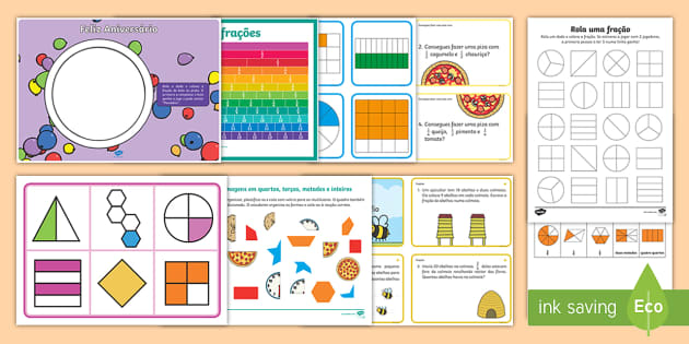 Exercícios de Matemática para o 5º ano – Jogo com Frações