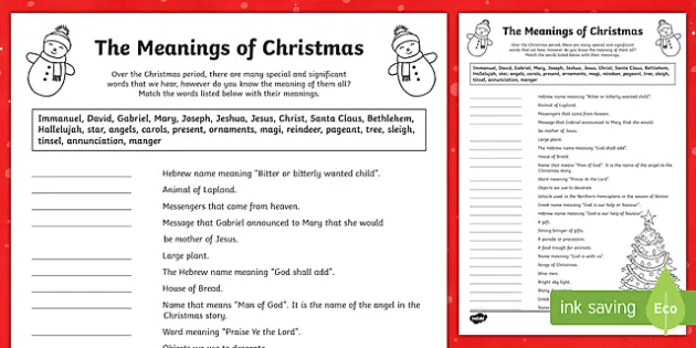 True Meaning of Christmas Quiz 