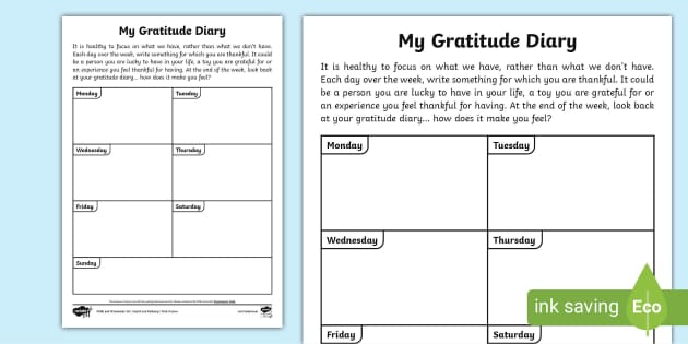 My Gratitude Diary (teacher made) - Twinkl