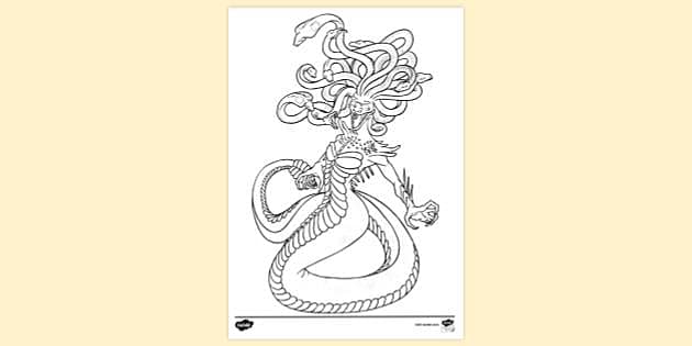 medusa coloring pages
