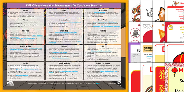 Chinese New Year EYFS Continuous Provision Ideas Resource Pack (Ages 2-4)