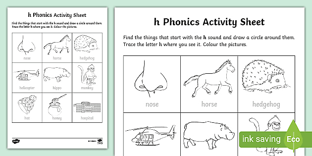 h phonics worksheet phonics resources twinkl