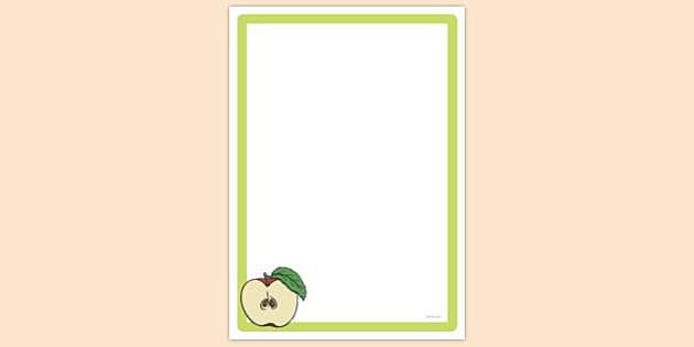 FREE! - Apple Seeds Page Border | Twinkl Page Borders