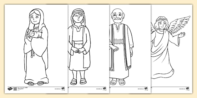 The Christmas Nativity Story Colouring Pages (teacher made)