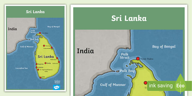 Sri Lanka Map - Twinkl - Geography - KS2 (Teacher-Made)