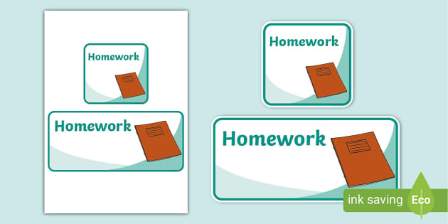 homework basket sign