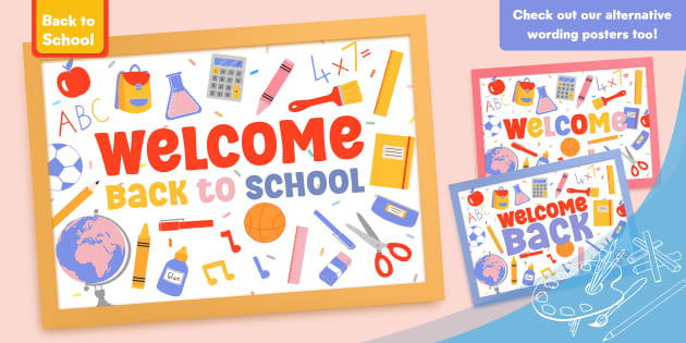 welcome back to school poster