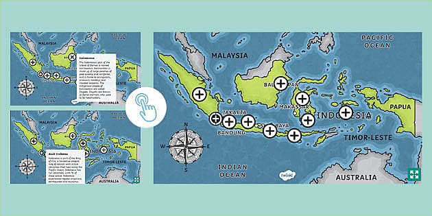 Interactive Hotspot Destination Indonesia - Twinkl