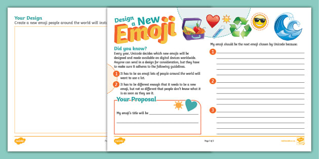 😊 Design a New Emoji Art and Persuasive Writing Activity