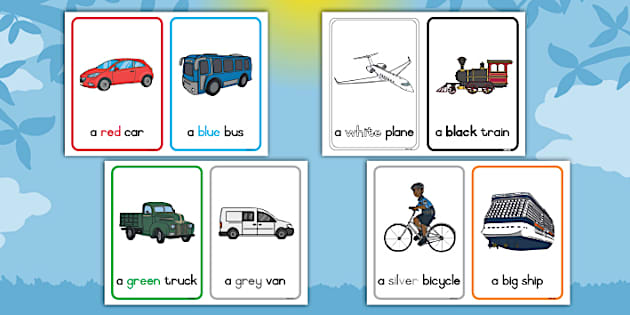 Grade R Basic Phrases - Transport (teacher made) - Twinkl