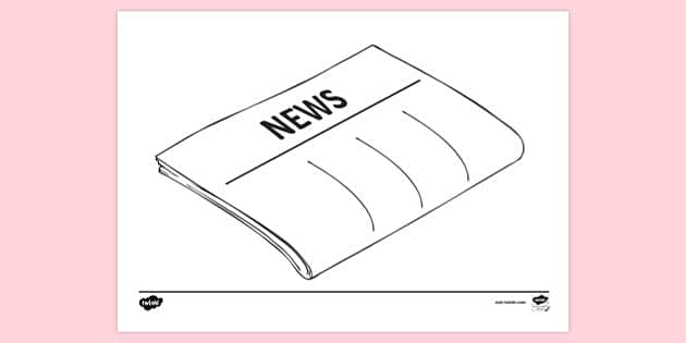 FREE! - Newspaper Articles Colouring | Colouring Sheets