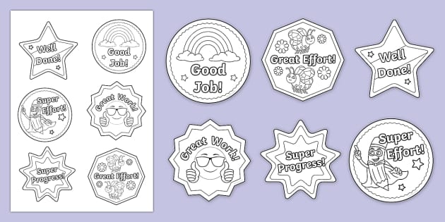 Celebration Colouring Badges - KS1 (teacher made) - Twinkl