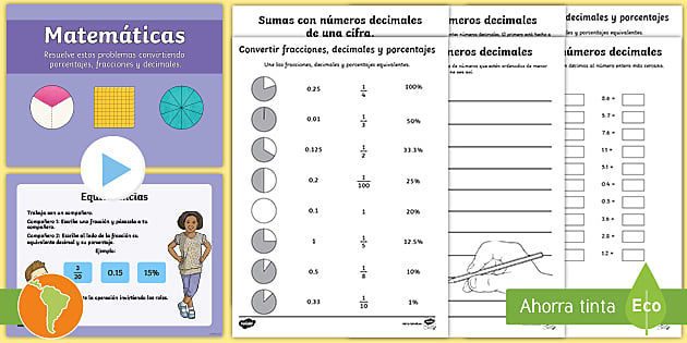 decimales actividades juegos