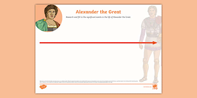 Alexander the Great Timeline Worksheet (teacher made)