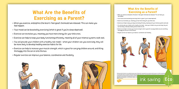 Importance and Benefits of Regular Exercise for Parents - The Healthy  Muslims