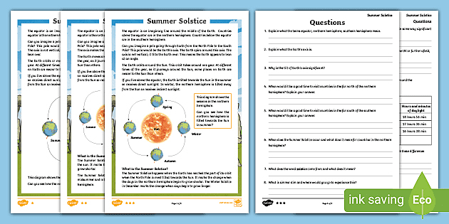 summer solstice resource pack teacher made