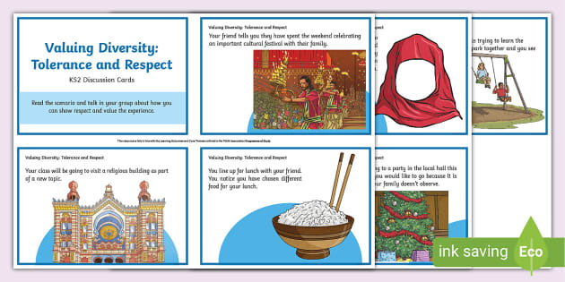 Tolerance and Respect KS2 Discussion Cards - PSHE