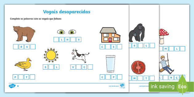 ATIVIDADES DE ALFABETIZAÇÃO, COMPLETAR AS PALAVRAS, FO