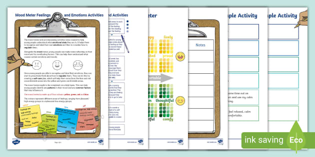 Mood Meter Feelings and Emotions Activity (teacher made)