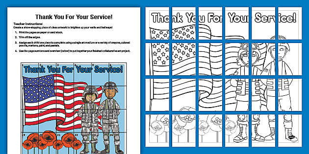 Veterans Day Gift Thank You for your service Poster