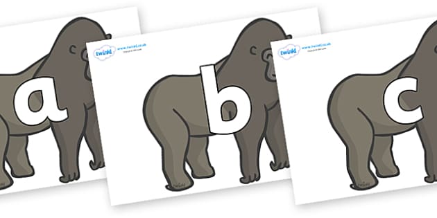 FREE! - Phoneme Set on Gorillas (teacher made) - Twinkl