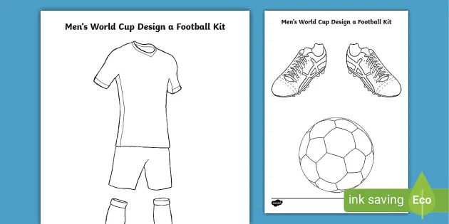 Football Jersey Activity Book for Children to Design and Colour Their Own Football Shirts and Equipment. Football Designer Kit Colouring Book for Kids 