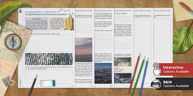 Changing Nations: Urbanisation Comprehension and Research