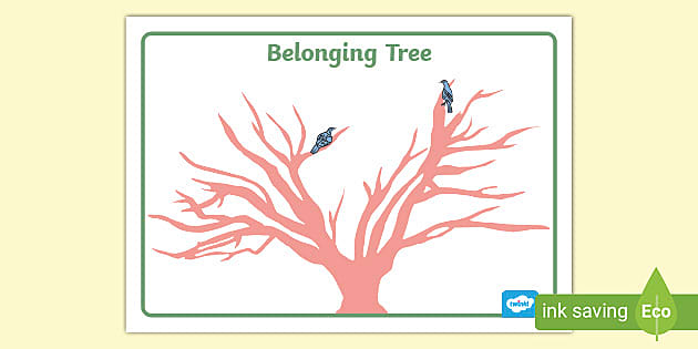 Belonging Tree A2 Display Poster (teacher made) - Twinkl