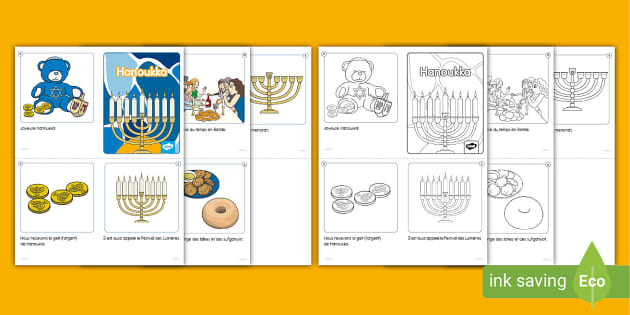 Hanukkah Primary Emergent Reader French (teacher made)