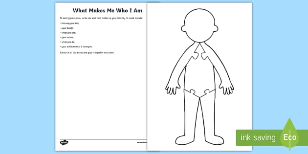 What Makes Me Who I Am! Worksheet - Twinkl