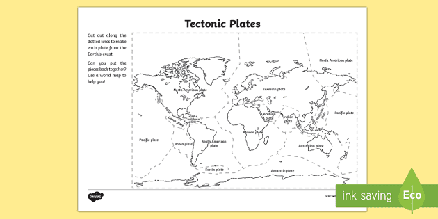 Afscheid Door compact Tectonic Plates Jigsaw Puzzle Activity