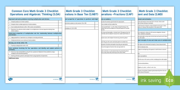 Common Core Standards Math Grade 3