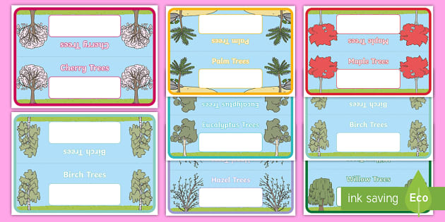 FREE! - 👉 Editable Class Group Table Signs (Trees)