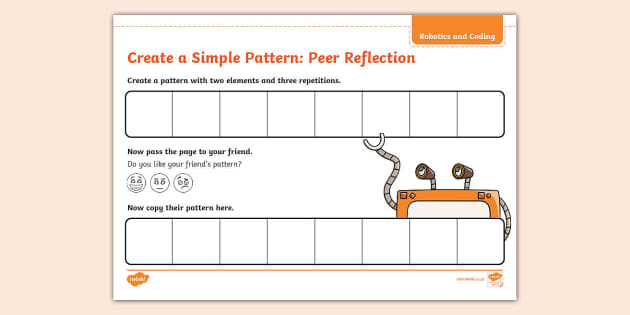 Grade R Pattern Recognition Peer Reflection (teacher made)