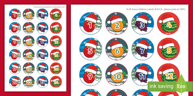 Fruit Stickers for Advent Calendar (teacher made) Twinkl