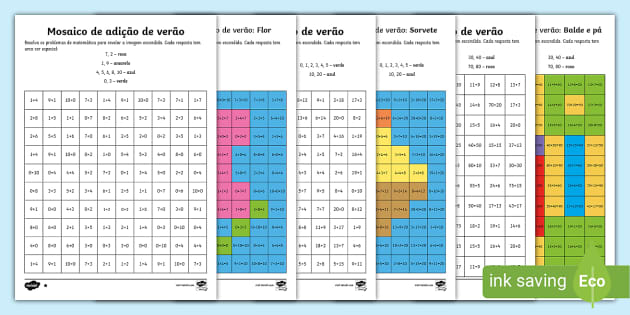 Atividade de Adição e Subtração para o 2º Ano - Twinkl