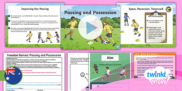 Move PE Year 5 Invasion Games Lesson 3: Passing and Possession