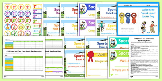 T A 217 Eyfs Races And Field Events Sports Day Resource Pack Ver 2 