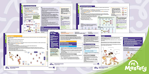PE Mastery: UKS2 Tag Rugby Lesson 5 - Six Tags