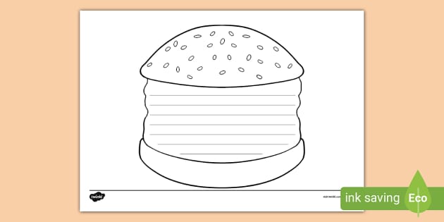 Burger Writing Template (teacher made) Twinkl Burger Writing Template (teacher made) Twinkl