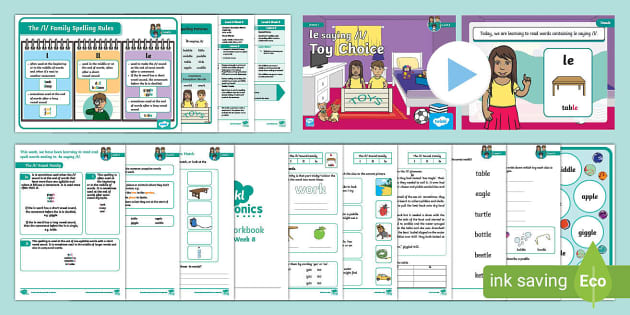 'le' Saying  L  Lesson Pack - Level 6 Week 8 Lesson 1 - Ks1