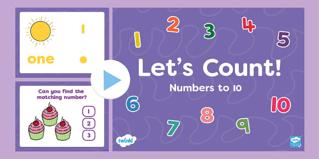 👉 Let's Count! Numbers to 10 PowerPoint (Teacher-Made)