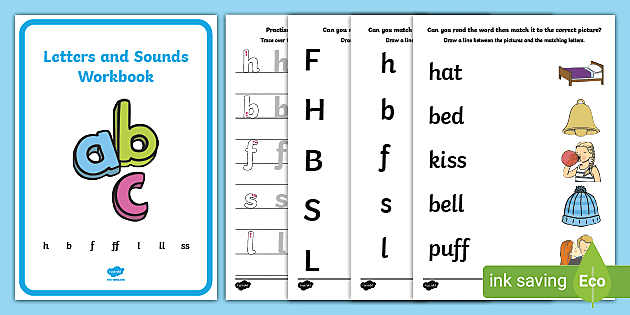 Letters And Sounds Workbook H B F Ff L Ll Ss