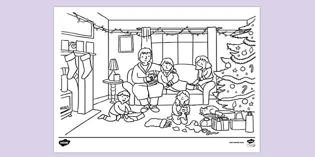 Instant Download Here Comes Santa Claus Digital Coloring Page
