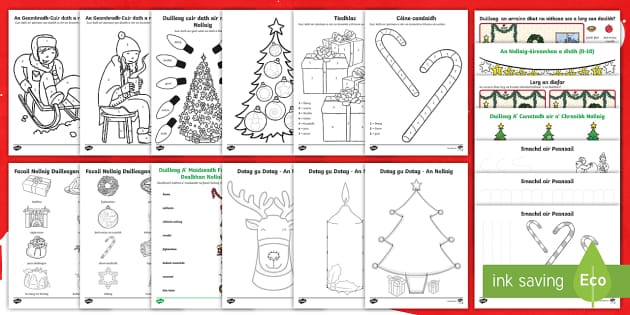 Cfe- A’ Chiad Ire- Pacaid lethbhreacan airson àm Nollaig