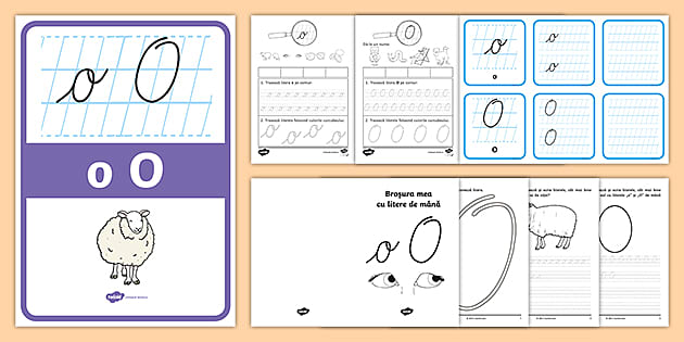 Litera O O De Mână Pachet Cu Resurse Teacher Made