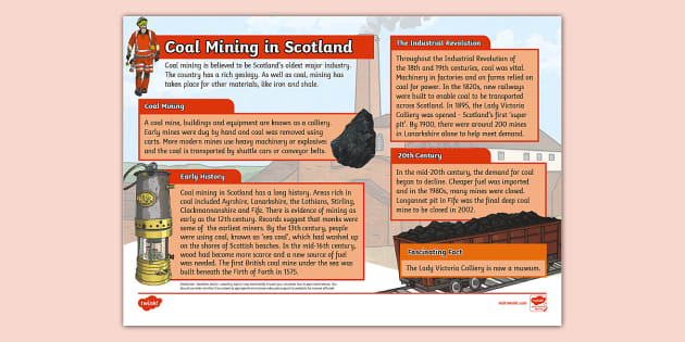 Coal Mining in Scotland Fact File - KS2 (professor feito)