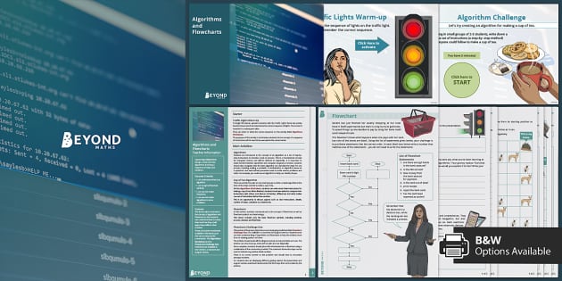 Algorithms and Flowcharts Lesson Pack (Teacher-Made)