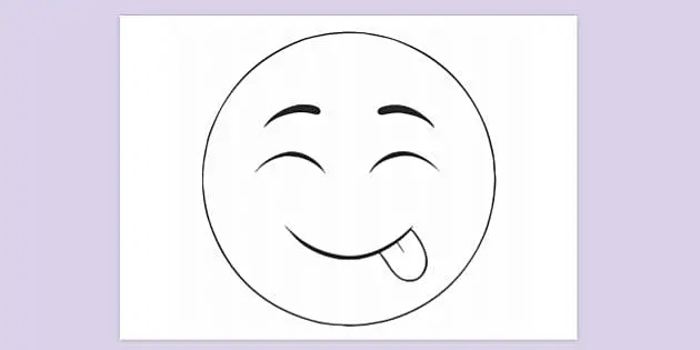 FREE! - 😊 Scared Emoji Mouth Colouring Sheet