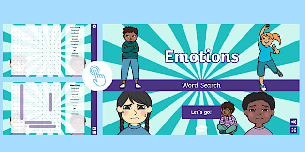 Emotions Interactive Word Search Teacher Made Twinkl